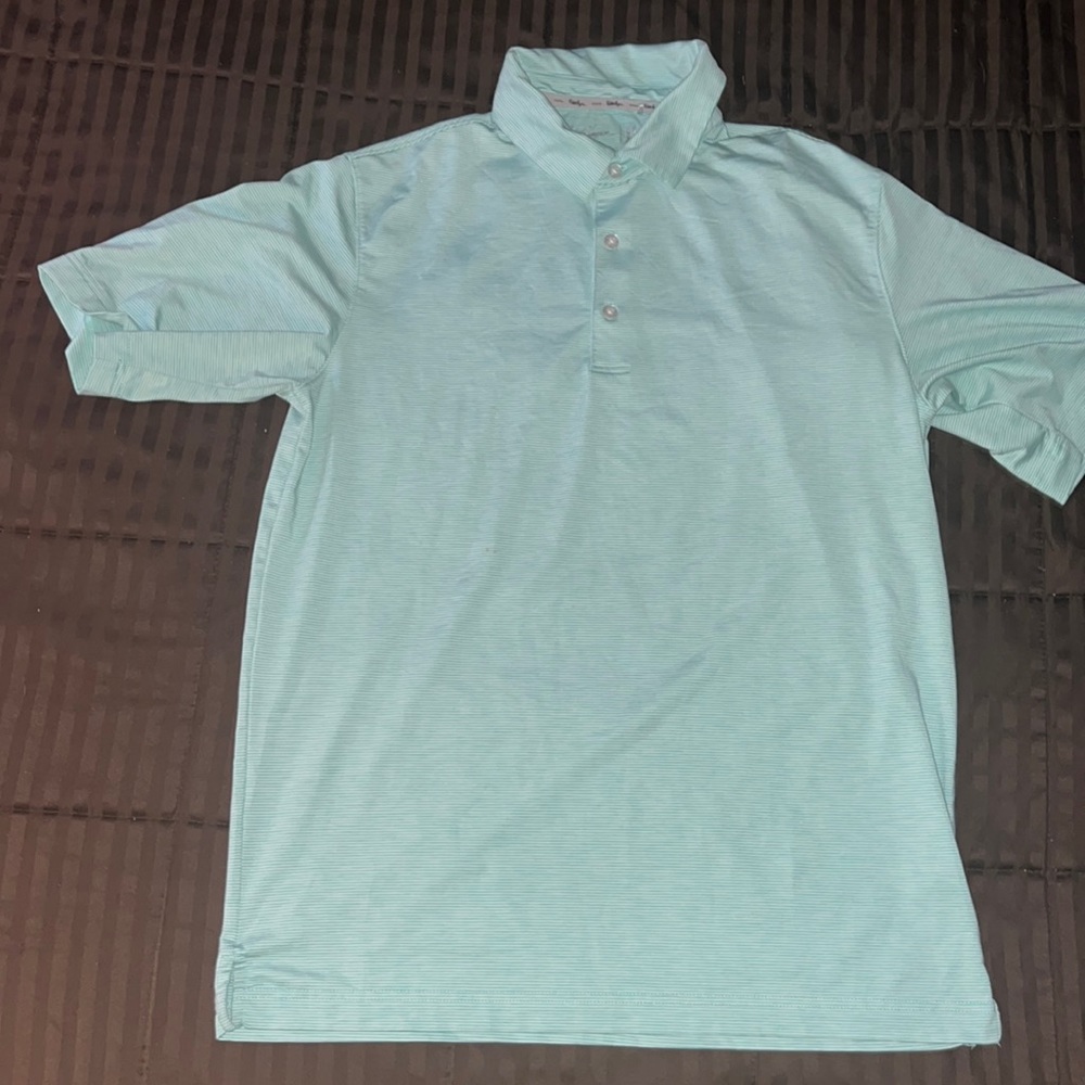 Walter Hagen golf shirt, blue size small